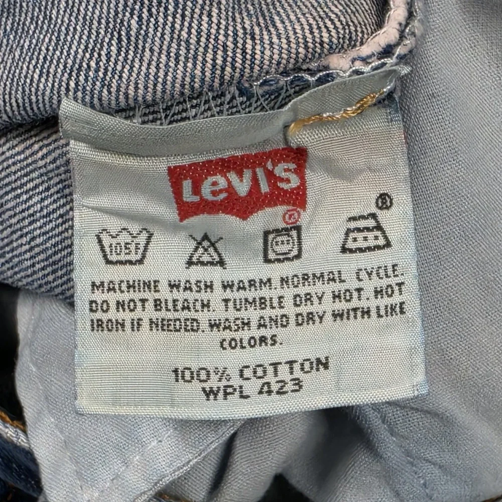 Levis‎ 501 Jeans Mens 36x30 Medium Blue Button Fly 501XX Straight Leg Denim Y2K